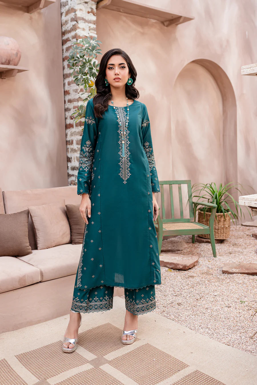 Best Selling - Alba 2Pc Embroidered Suit