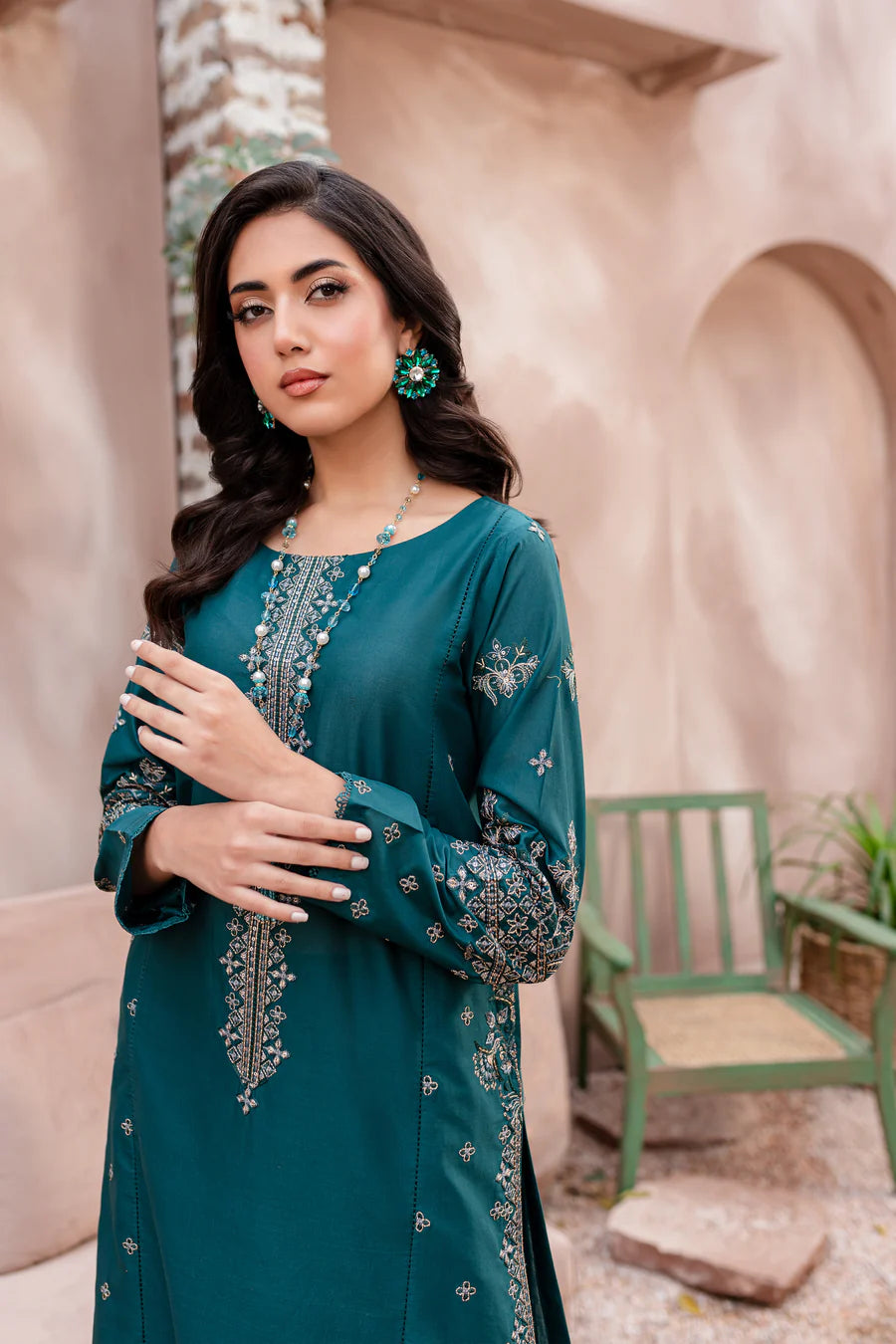 Best Selling - Alba 2Pc Embroidered Suit