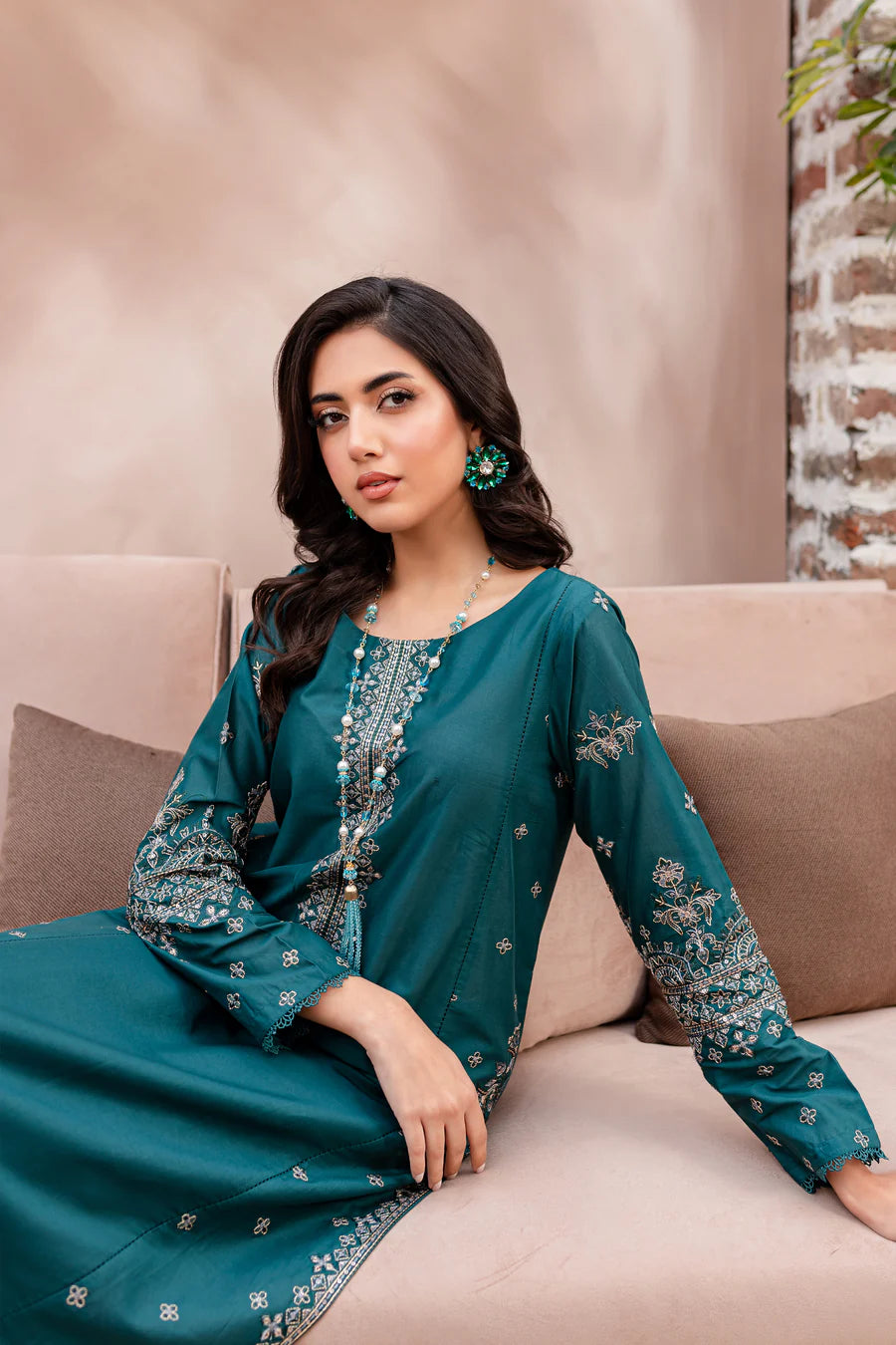 Best Selling - Alba 2Pc Embroidered Suit