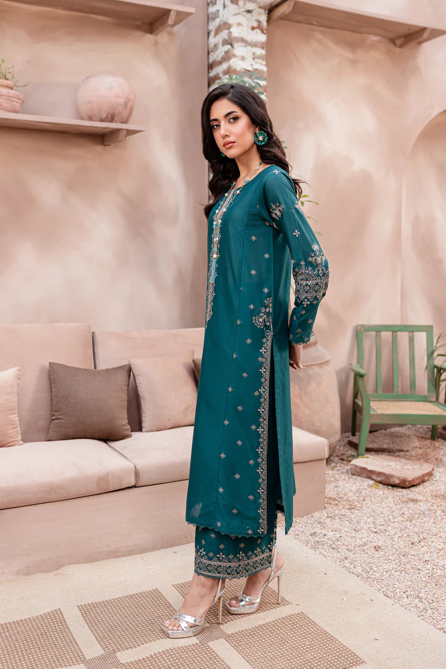 Best Selling - Alba 2Pc Embroidered Suit