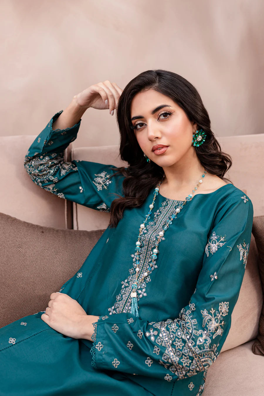 Best Selling - Alba 2Pc Embroidered Suit