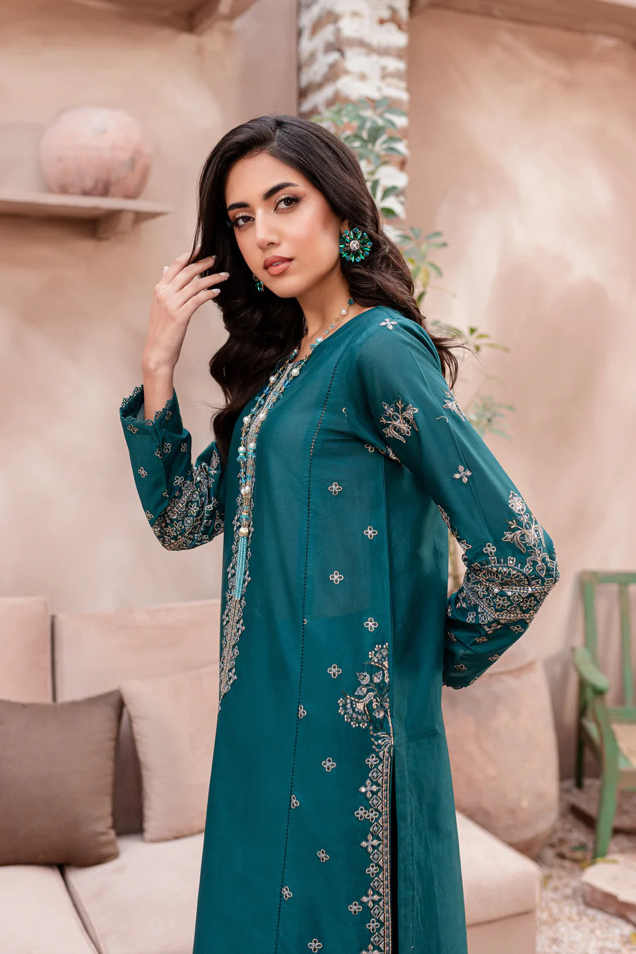 Best Selling - Alba 2Pc Embroidered Suit