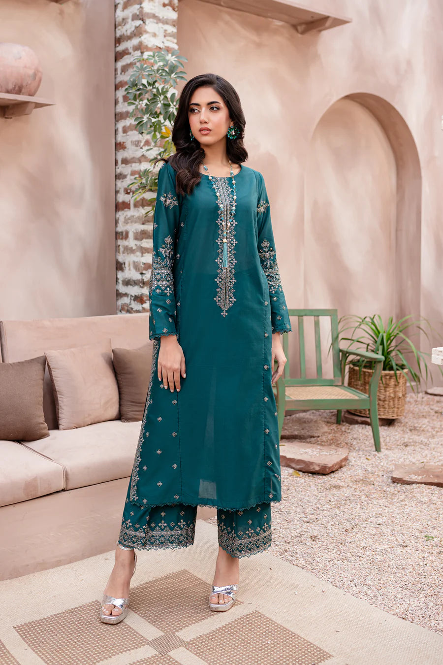 Best Selling - Alba 2Pc Embroidered Suit