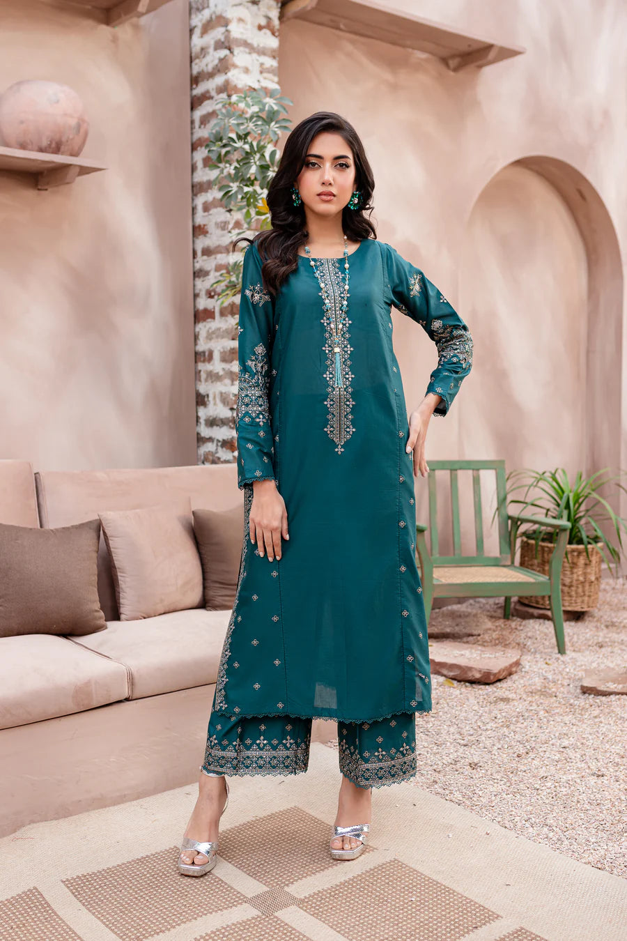 Best Selling - Alba 2Pc Embroidered Suit