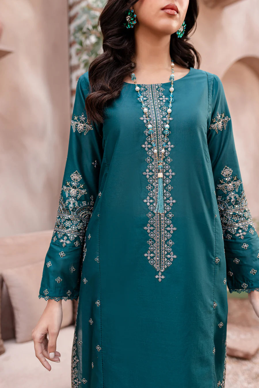 Best Selling - Alba 2Pc Embroidered Suit