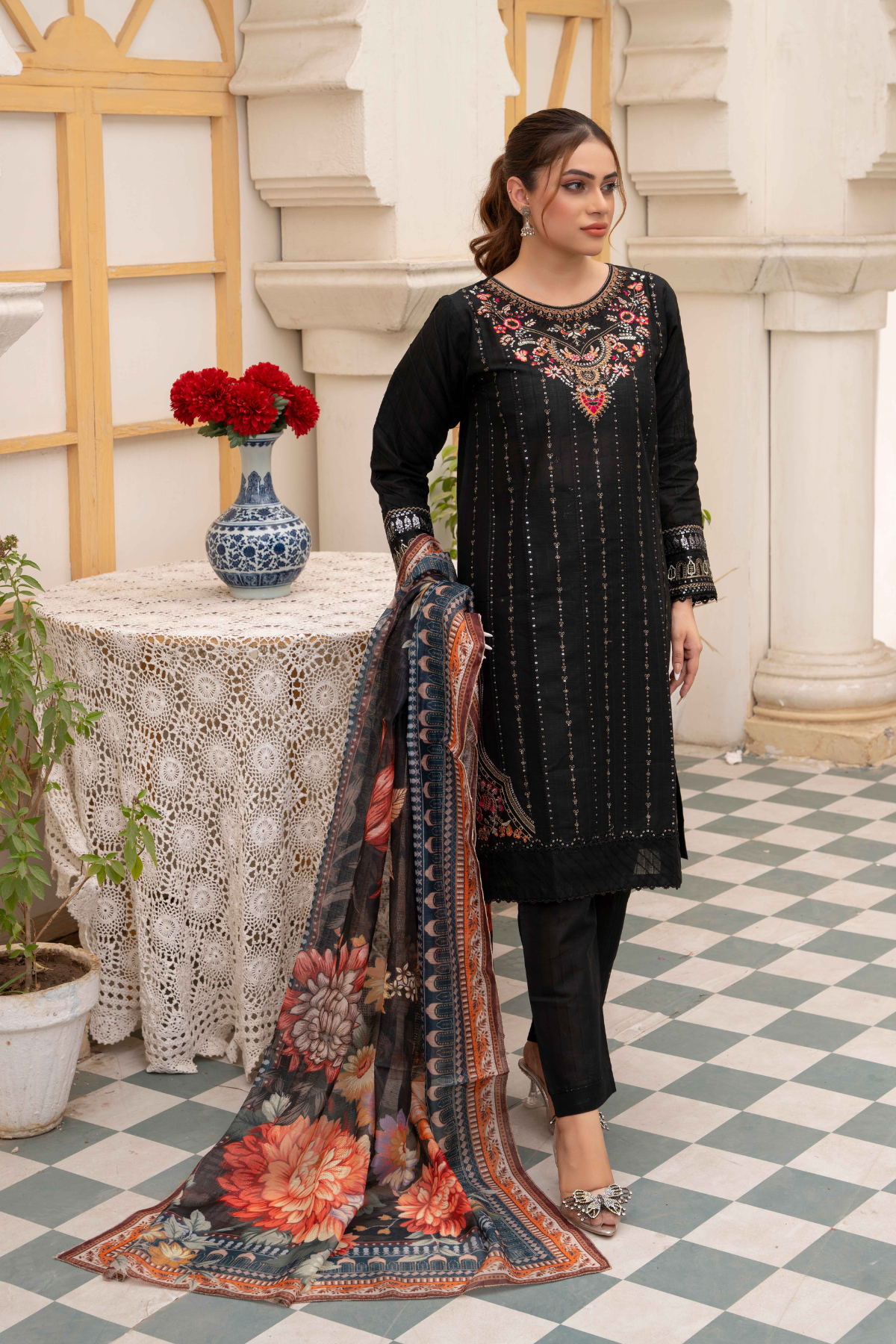 Best Selling - Ace 3Pc Embroidered Dress