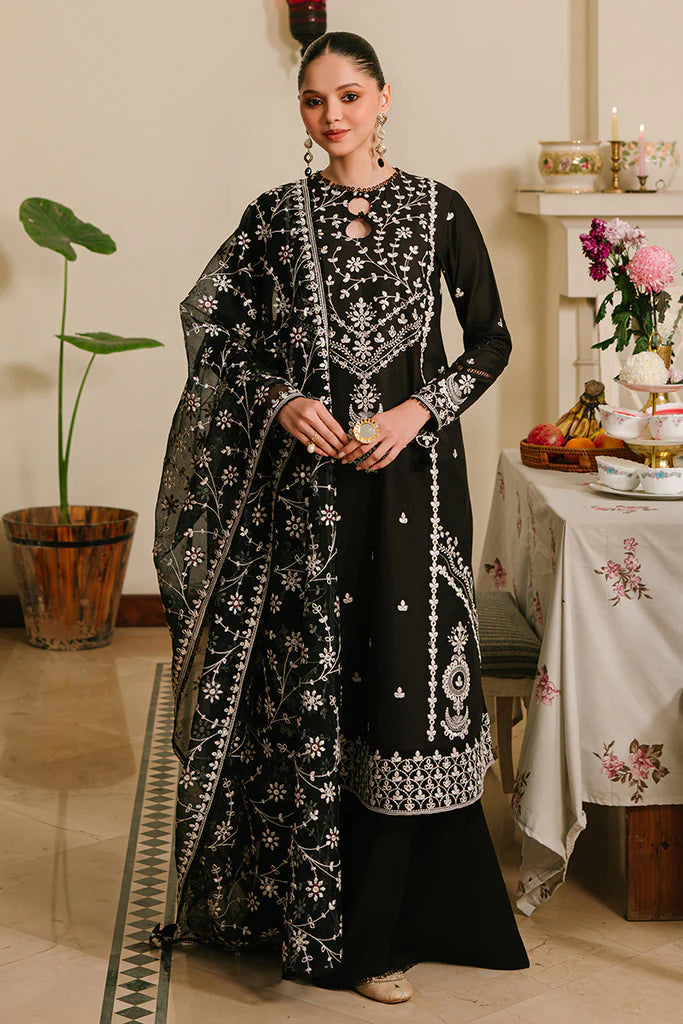 Best Selling - Noir Ornate 3Pc Embroidered Suit