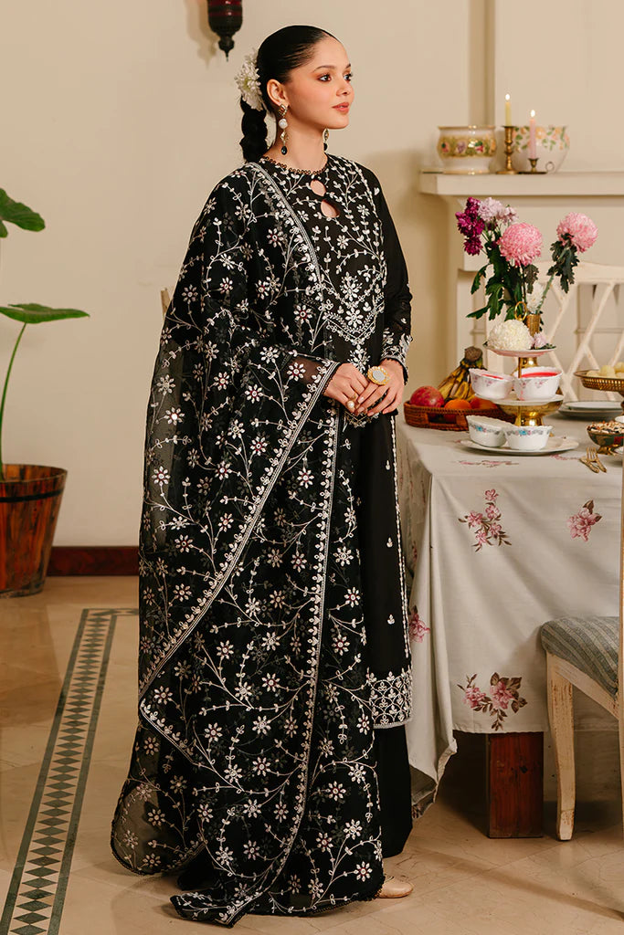 Best Selling - Noir Ornate 3Pc Embroidered Suit