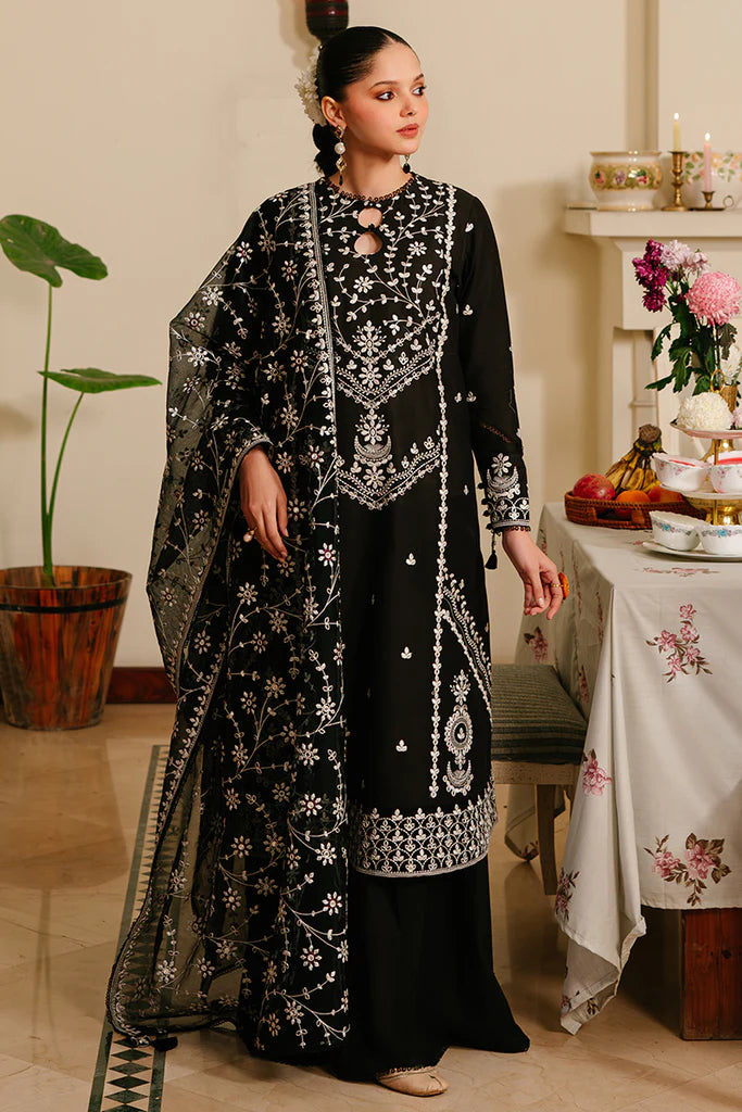 Best Selling - Noir Ornate 3Pc Embroidered Suit