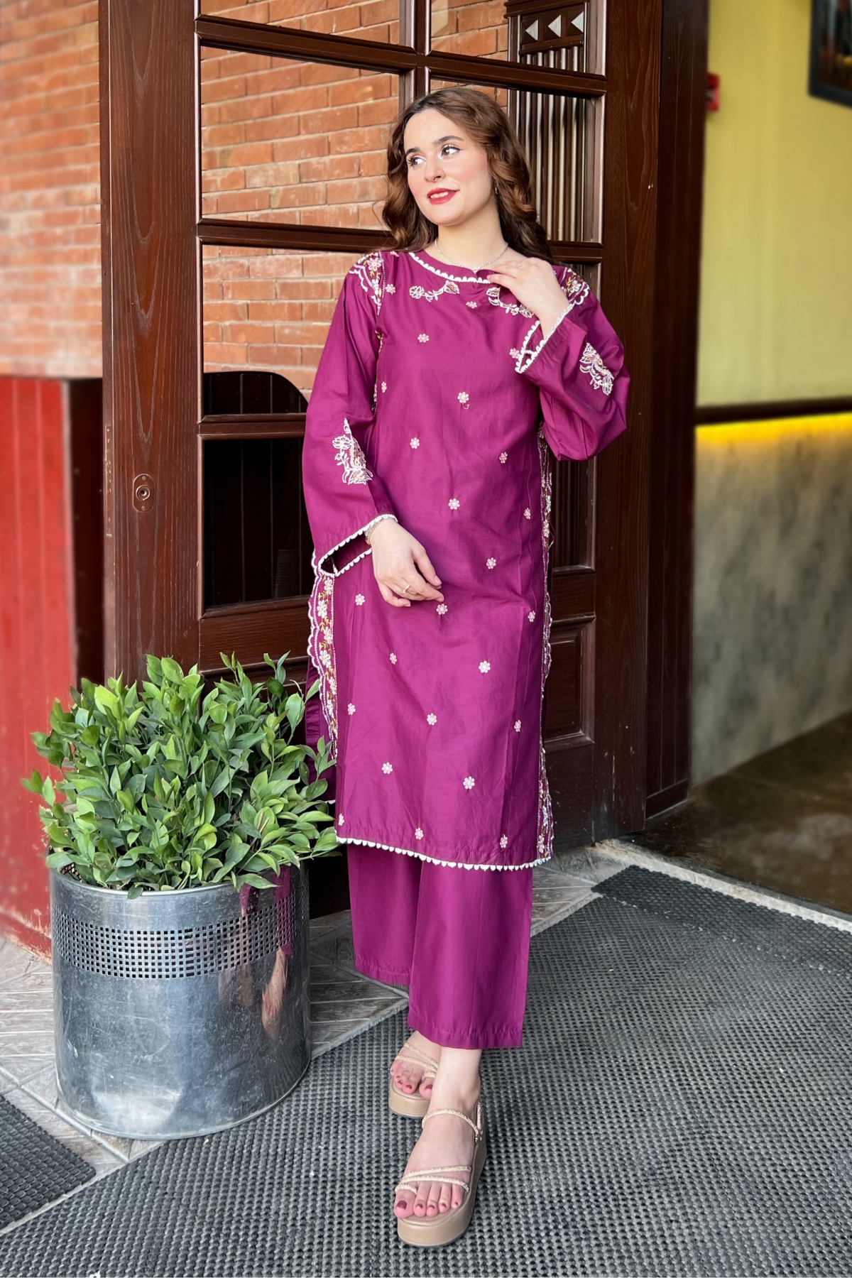 Best Selling - Red Seed 2Pc Embroidered Dress