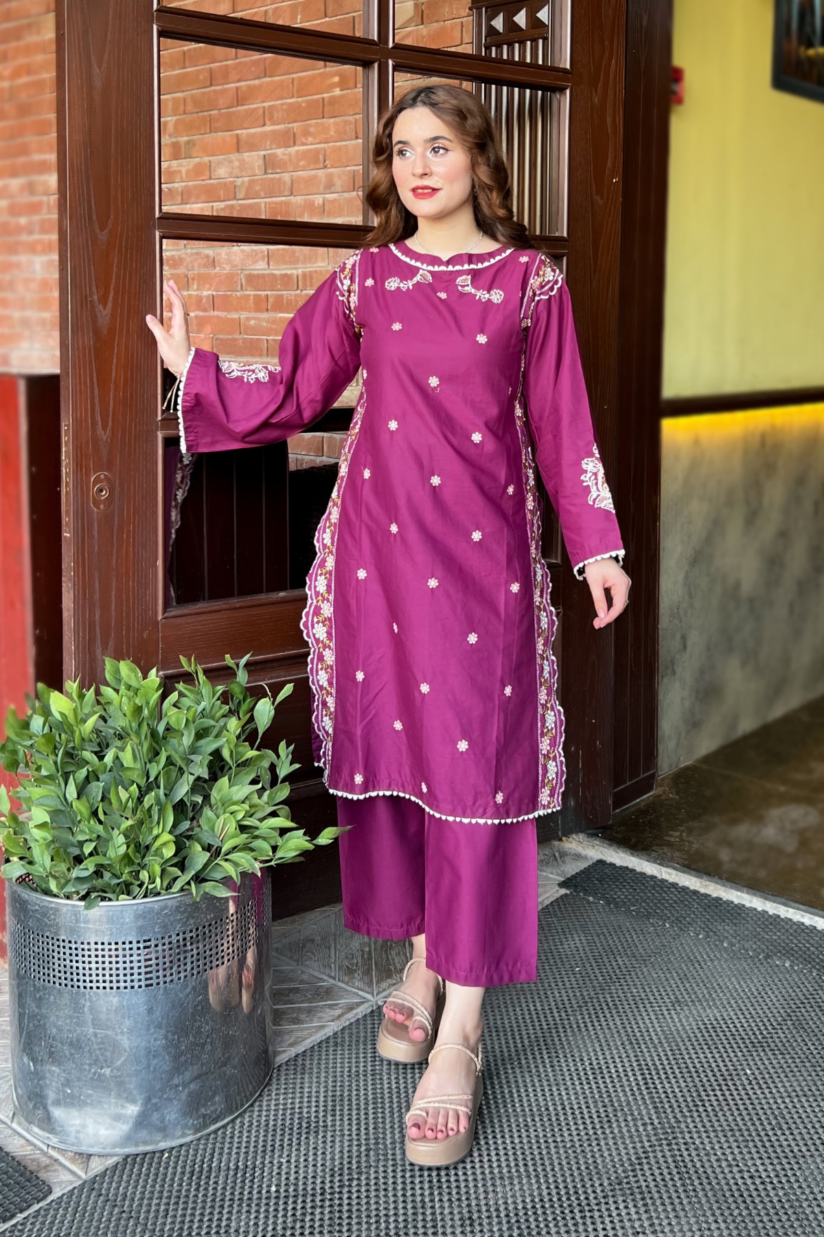 Best Selling - Red Seed 2Pc Embroidered Dress