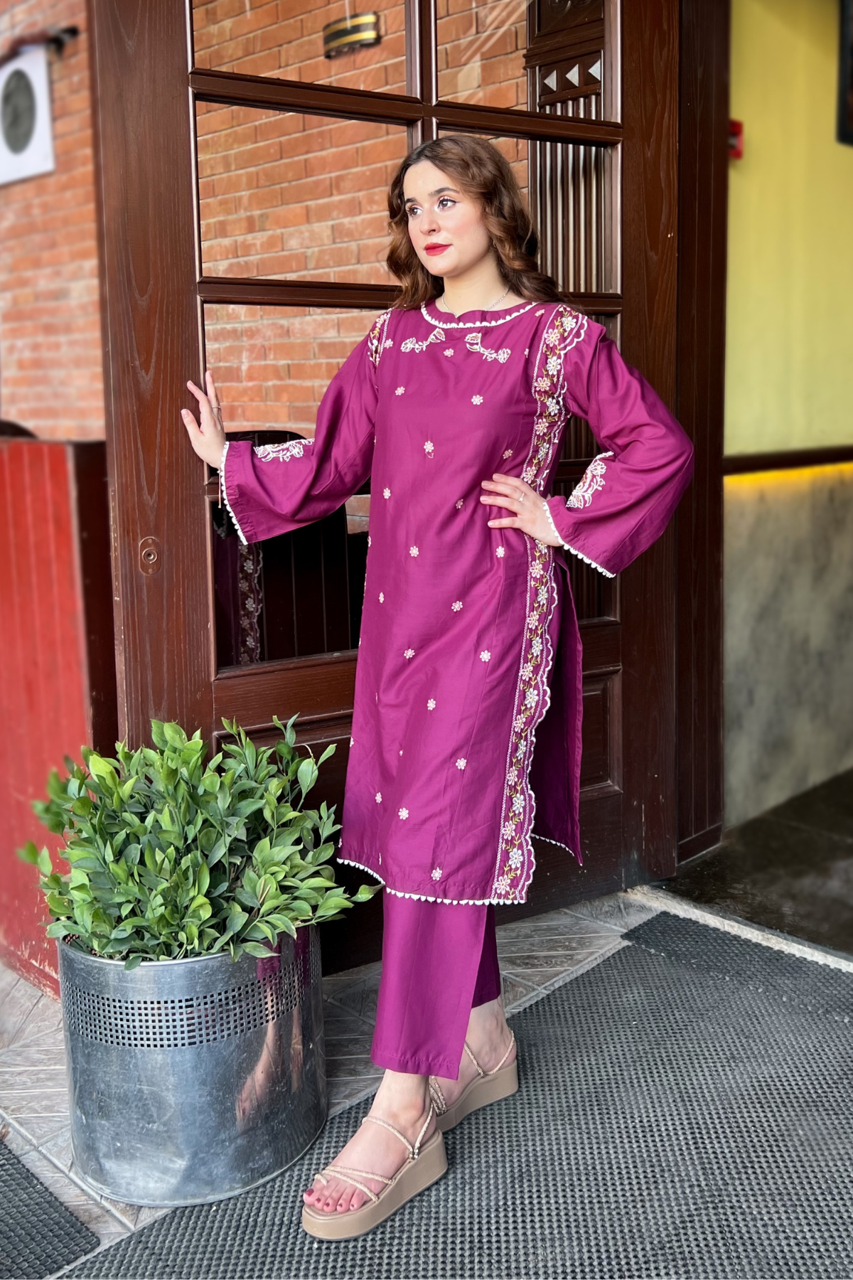 Best Selling - Red Seed 2Pc Embroidered Dress