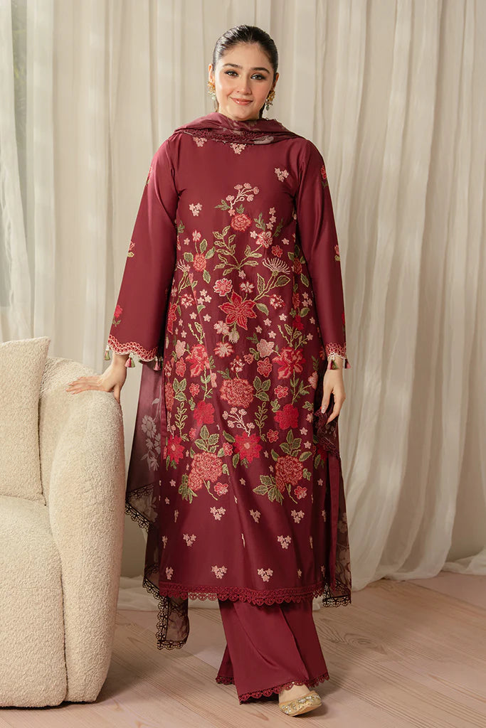 Best Selling - Ruby Maze 3Pc Embroidered Suit