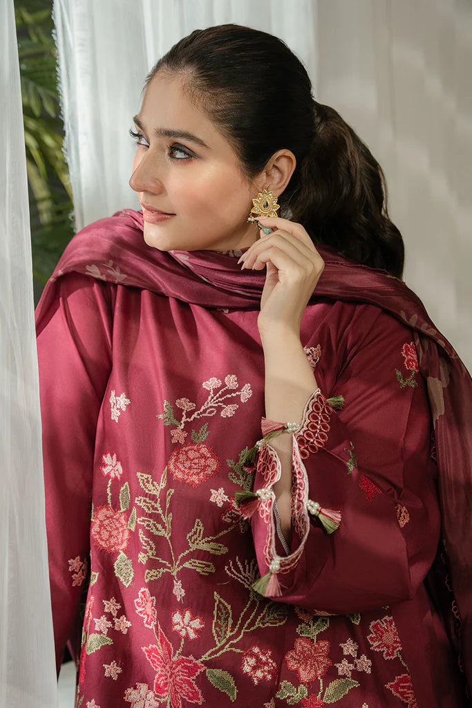 Best Selling - Ruby Maze 3Pc Embroidered Suit